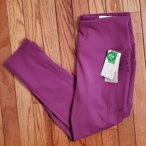 Gaiam Pink Capri Yoga Pants Medium